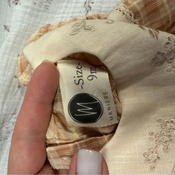 Plaid Beige Kids Bodysuit - Picture 5 of 6